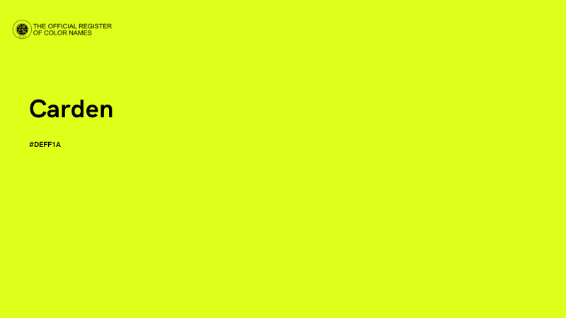 #DEFF1A - Carden color image