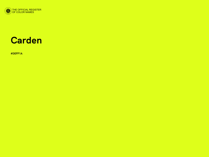 #DEFF1A - Carden color image