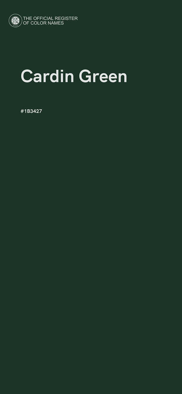 #1B3427 - Cardin Green color image
