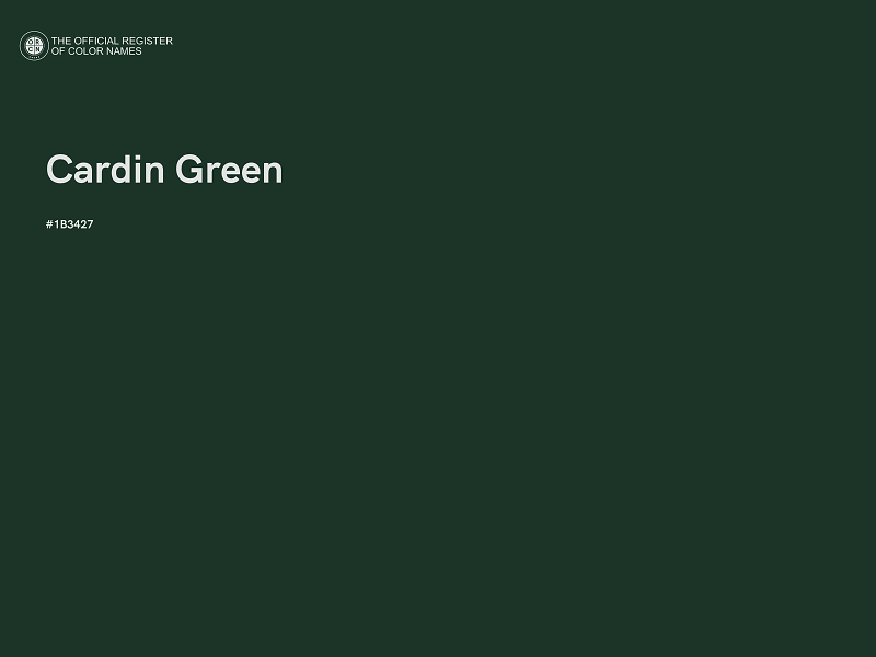 #1B3427 - Cardin Green color image