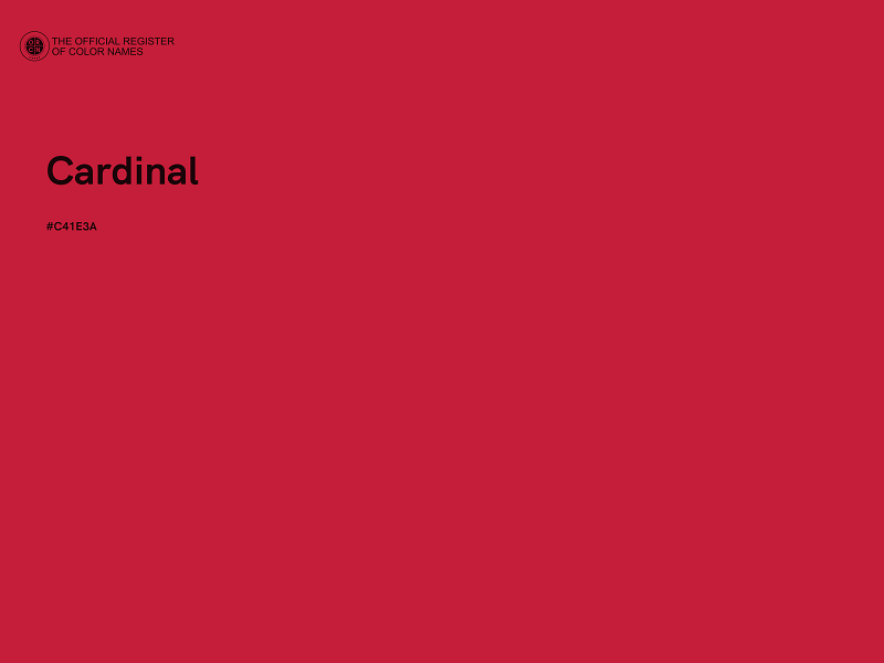 #C41E3A - Cardinal color image