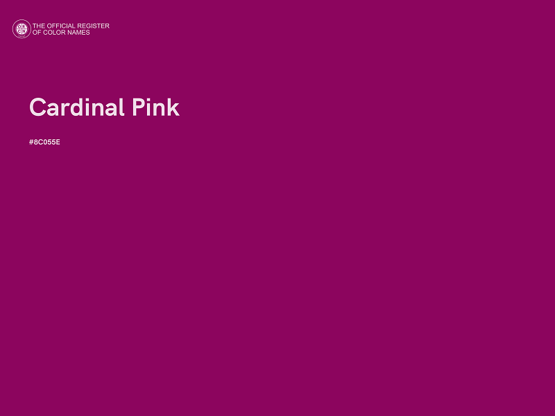 #8C055E - Cardinal Pink color image