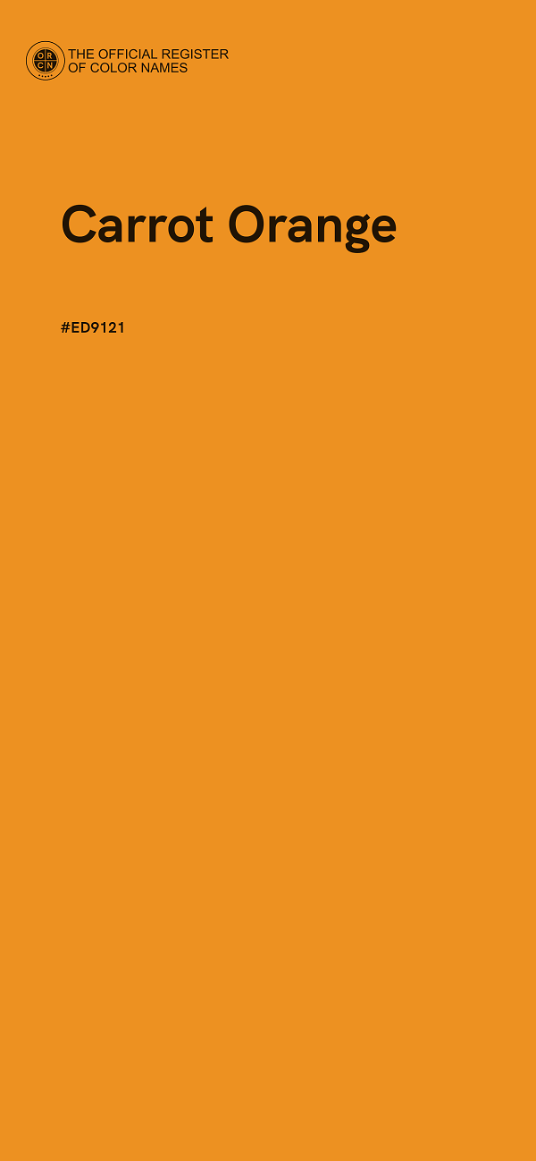 #ED9121 - Carrot Orange color image