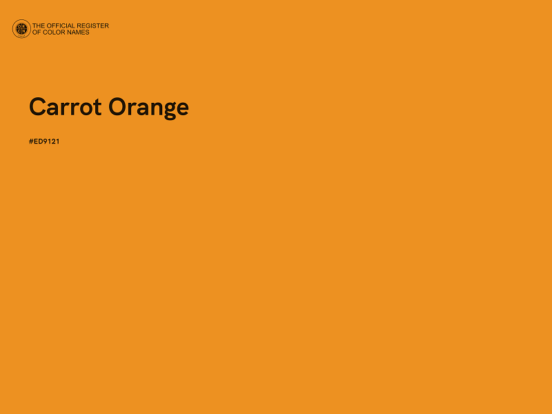 #ED9121 - Carrot Orange color image