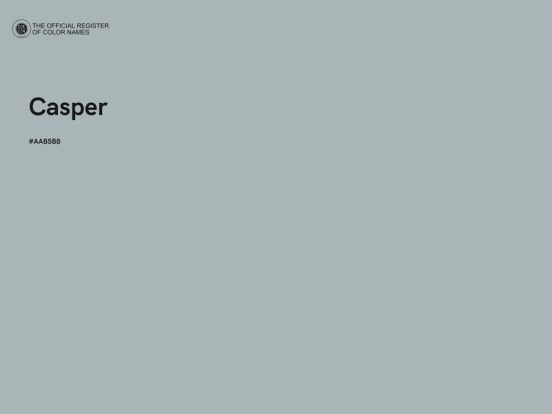 #AAB5B8 - Casper color image