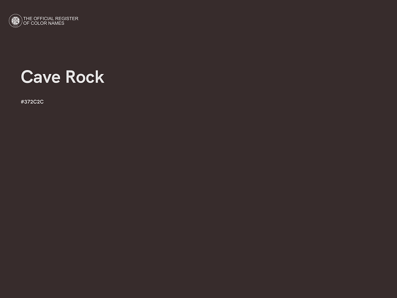 #372C2C - Cave Rock color image