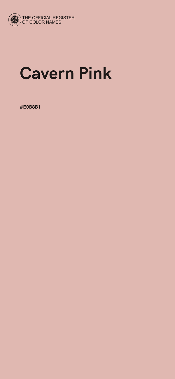 #E0B8B1 - Cavern Pink color image