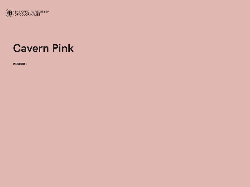 #E0B8B1 - Cavern Pink color image