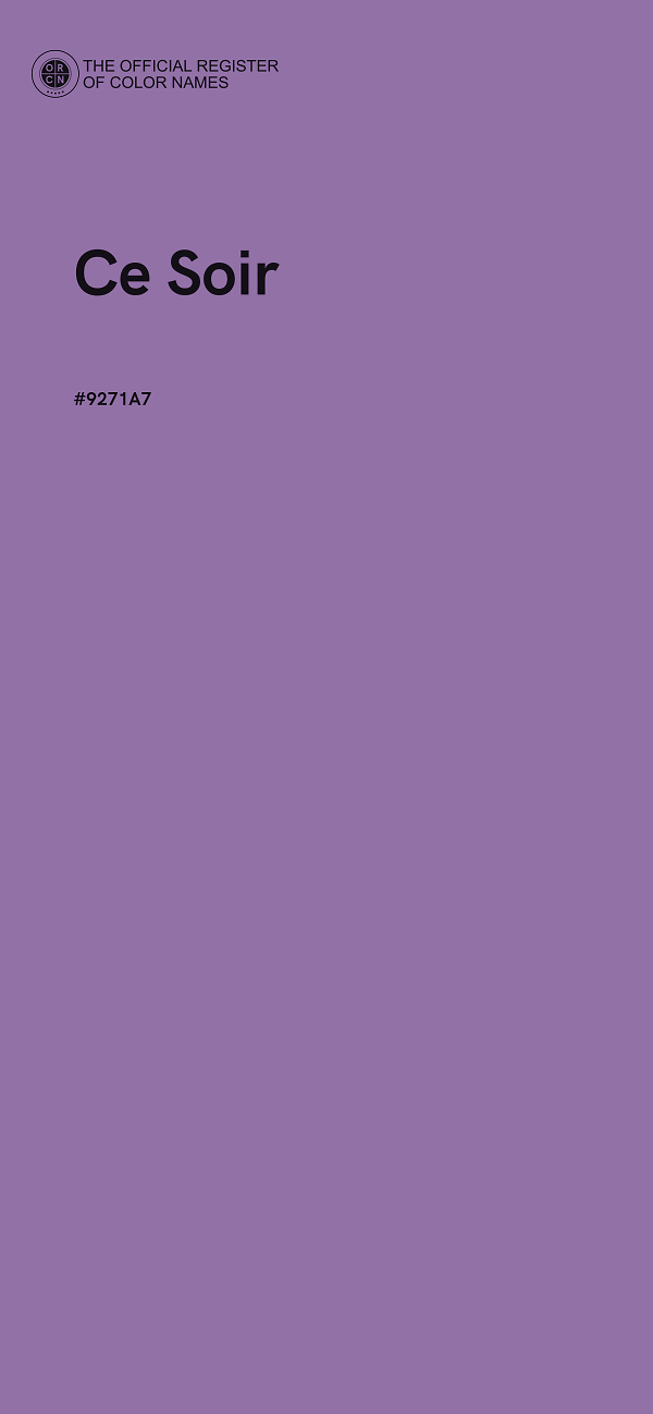 #9271A7 - Ce Soir color image