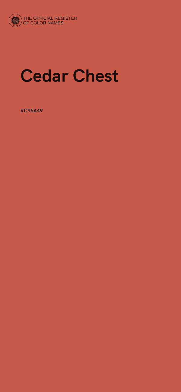 #C95A49 - Cedar Chest color image