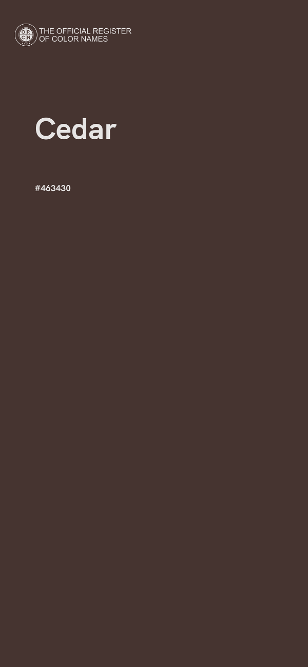 #463430 - Cedar color image