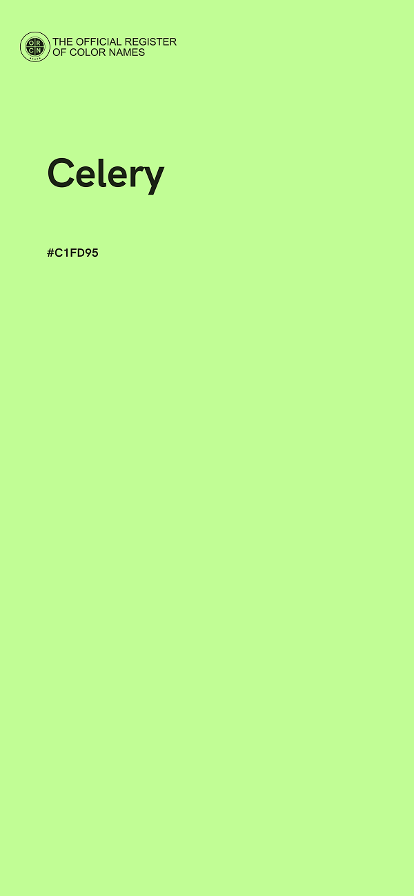 #C1FD95 - Celery color image