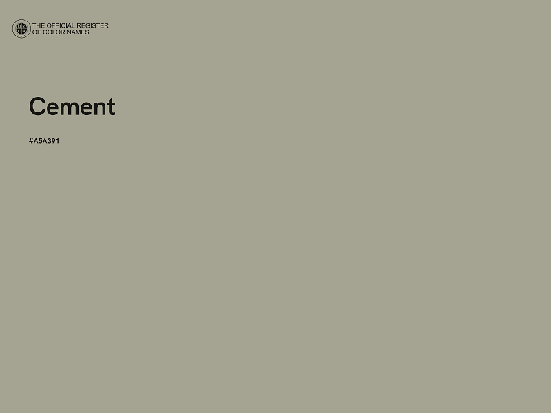 #A5A391 - Cement color image