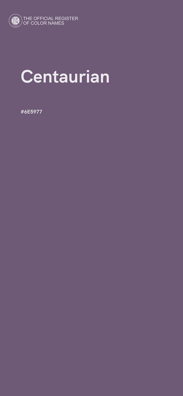 #6E5977 - Centaurian color image