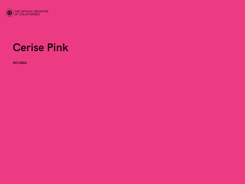#EC3B83 - Cerise Pink color image