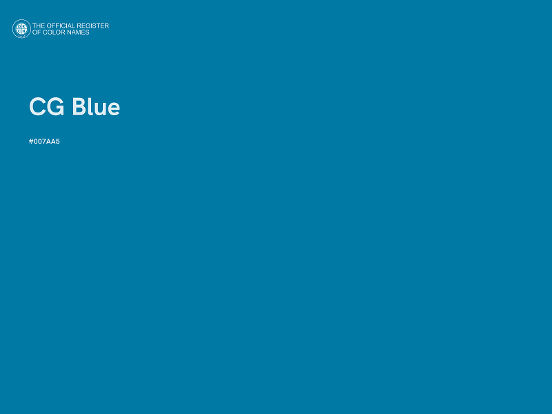 #007AA5 - CG Blue color image