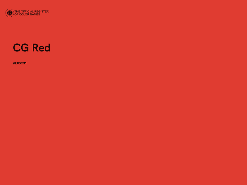 #E03C31 - CG Red color image