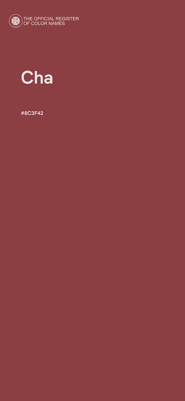 #8C3F42 - Cha color image