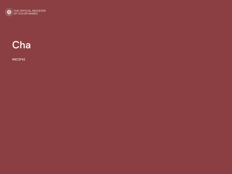 #8C3F42 - Cha color image