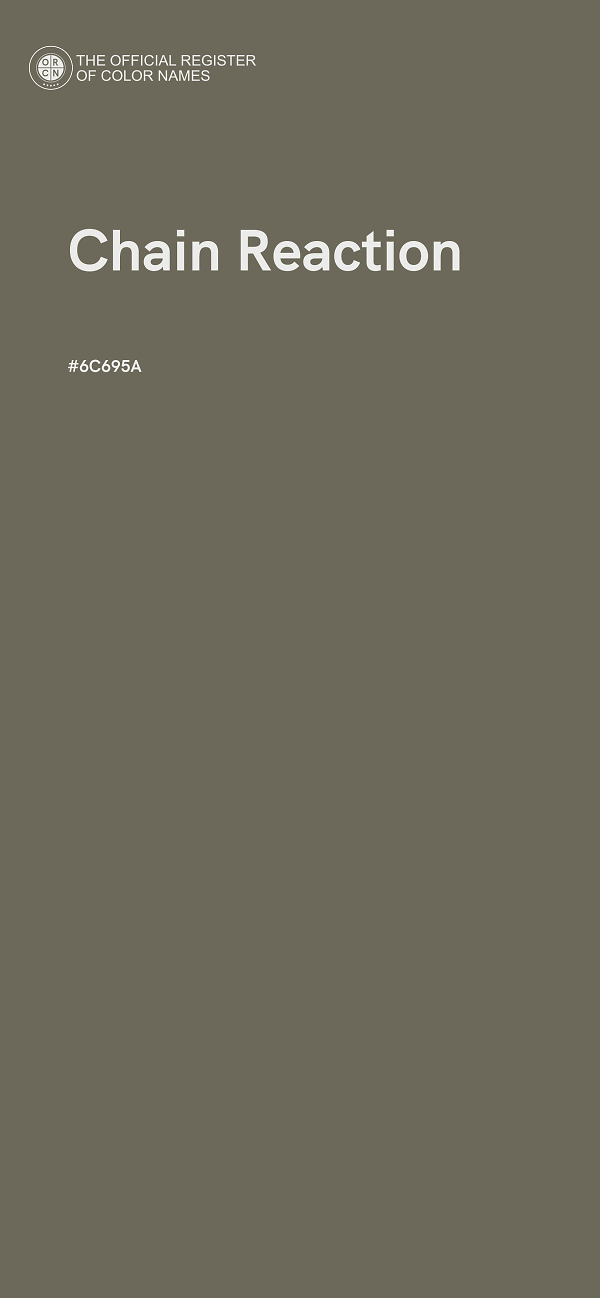 #6C695A - Chain Reaction color image
