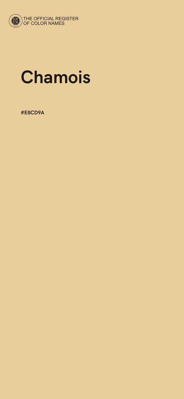 #E8CD9A - Chamois color image