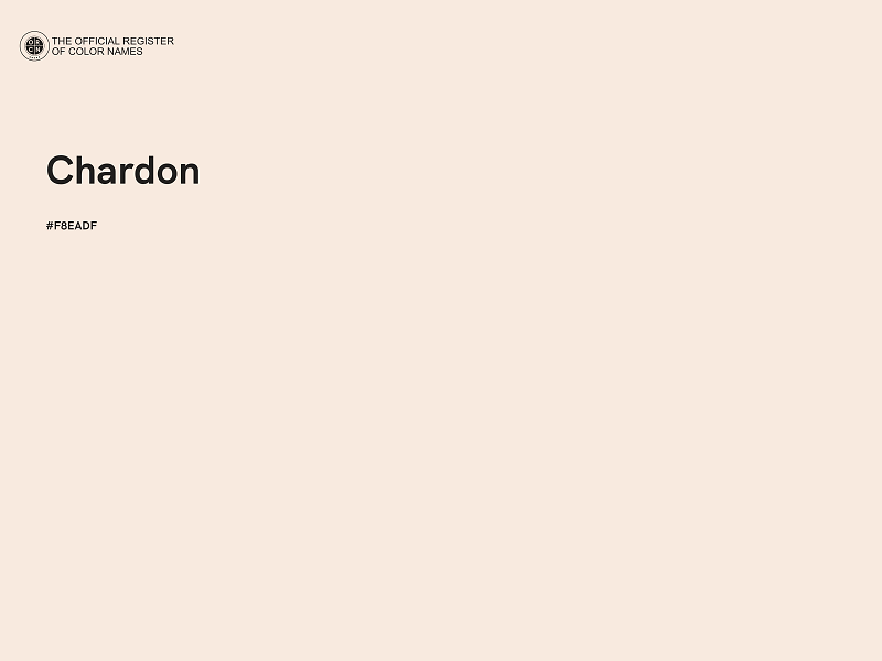 #F8EADF - Chardon color image