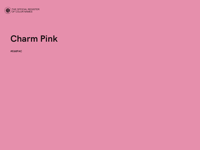 #E68FAC - Charm Pink color image