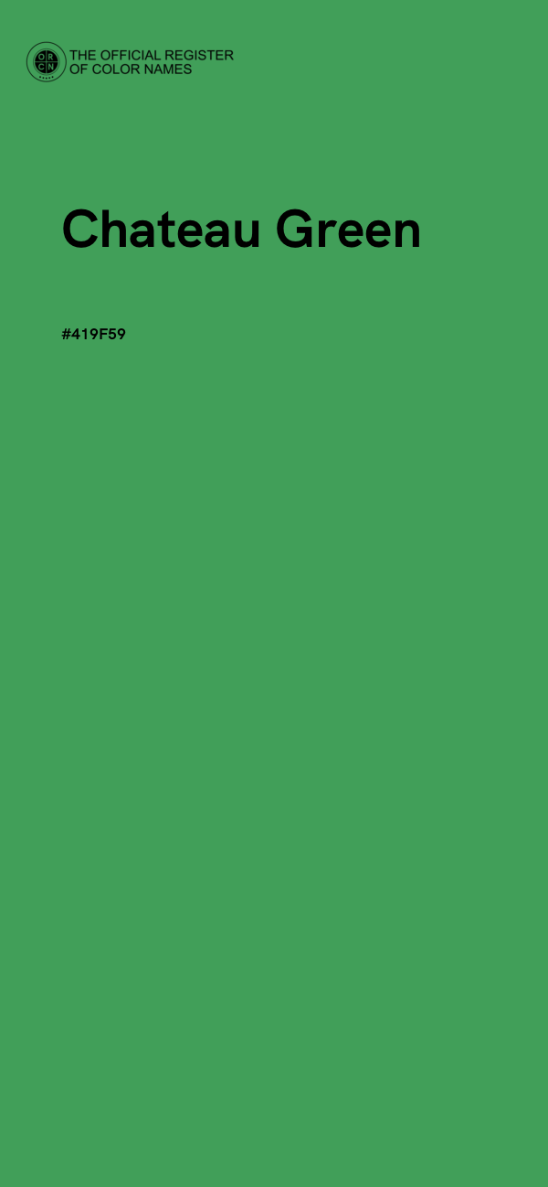 #419F59 - Chateau Green color image