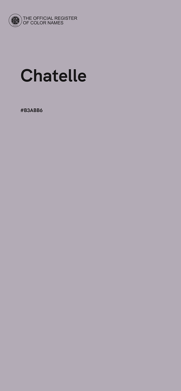 #B3ABB6 - Chatelle color image
