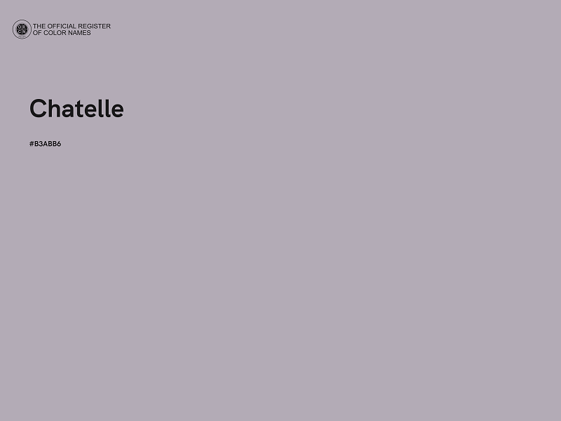 #B3ABB6 - Chatelle color image