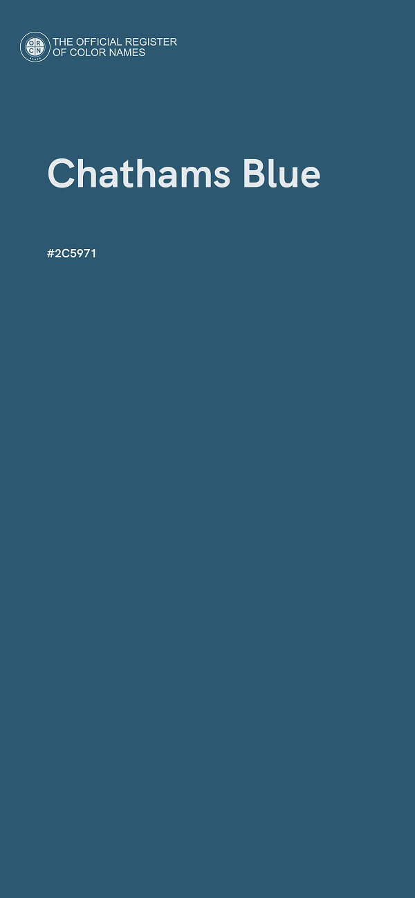 #2C5971 - Chathams Blue color image