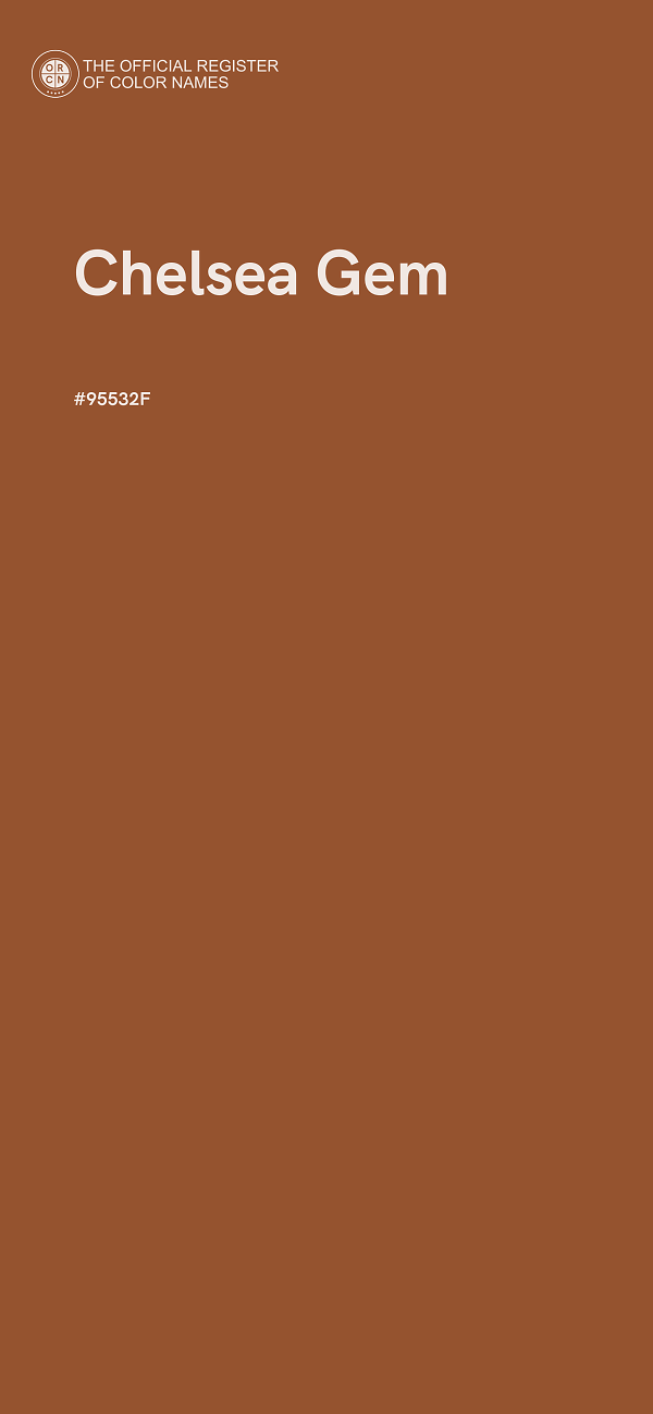 #95532F - Chelsea Gem color image
