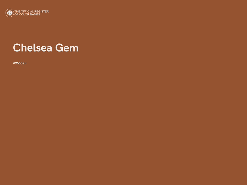#95532F - Chelsea Gem color image
