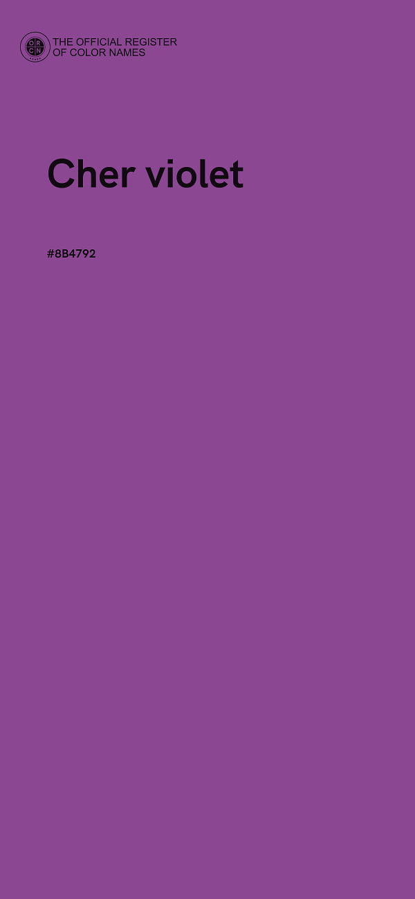 #8B4792 - Cher violet color image