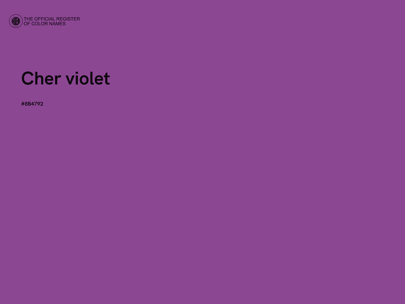 #8B4792 - Cher violet color image