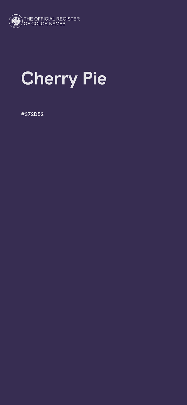 #372D52 - Cherry Pie color image