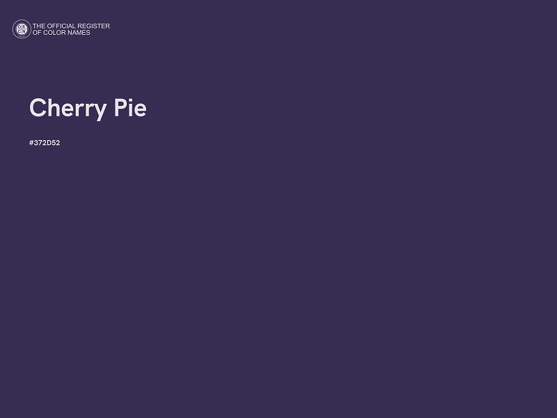 #372D52 - Cherry Pie color image
