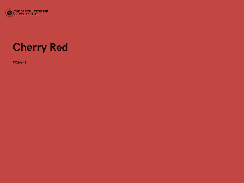 #C24641 - Cherry Red color image