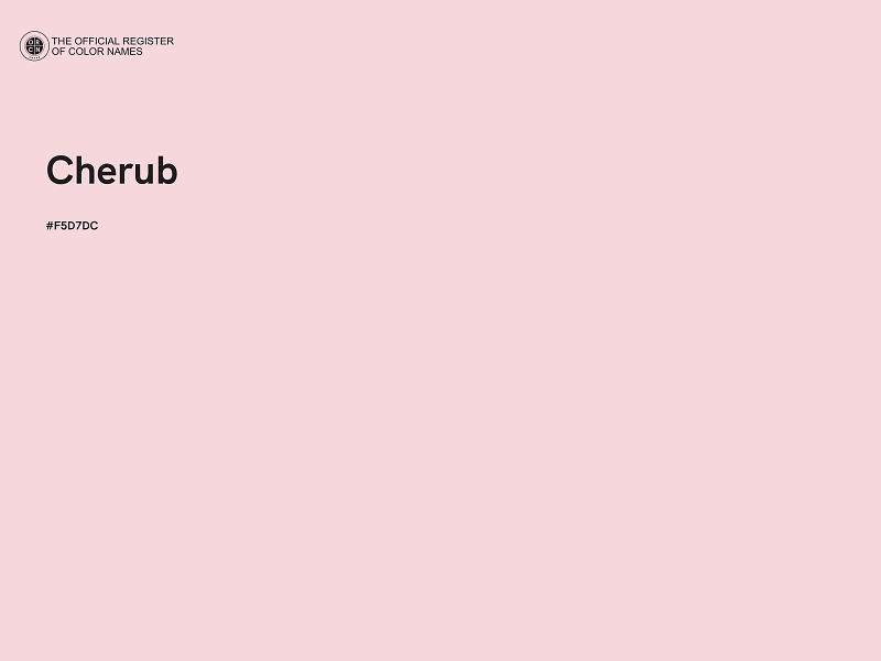 #F5D7DC - Cherub color image