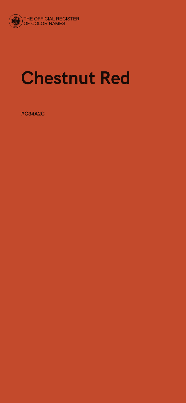 #C34A2C - Chestnut Red color image