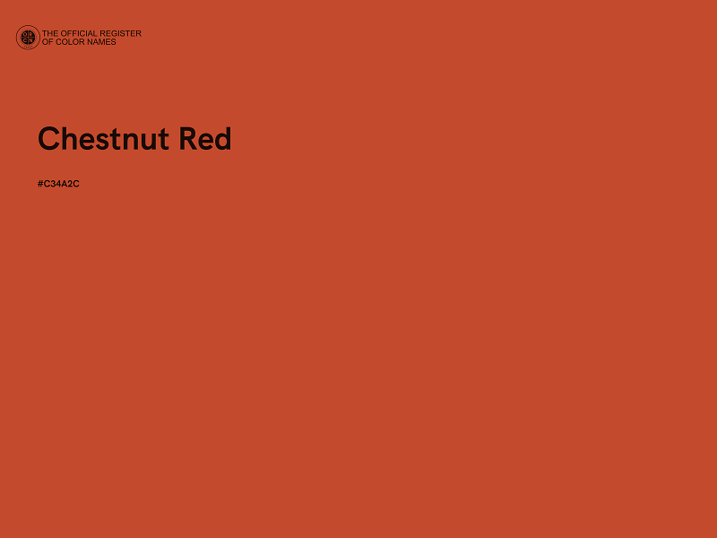 #C34A2C - Chestnut Red color image
