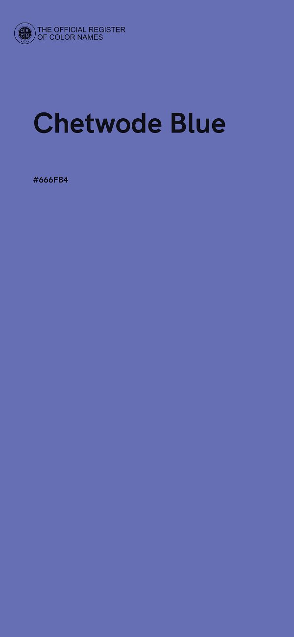 #666FB4 - Chetwode Blue color image
