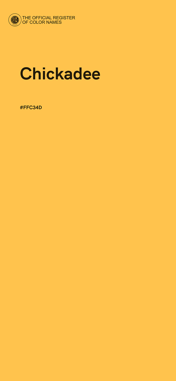 #FFC34D - Chickadee color image