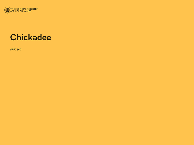 #FFC34D - Chickadee color image