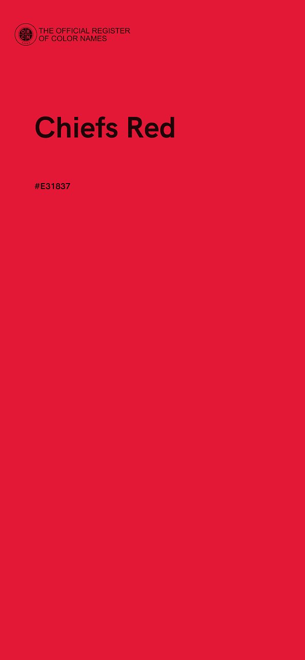 #E31837 - Chiefs Red color image