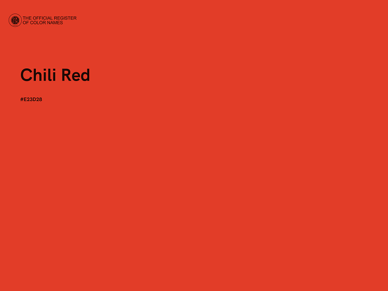 #E23D28 - Chili Red color image