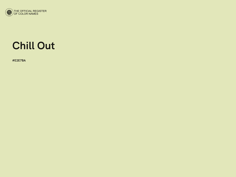 #E2E7BA - Chill Out color image