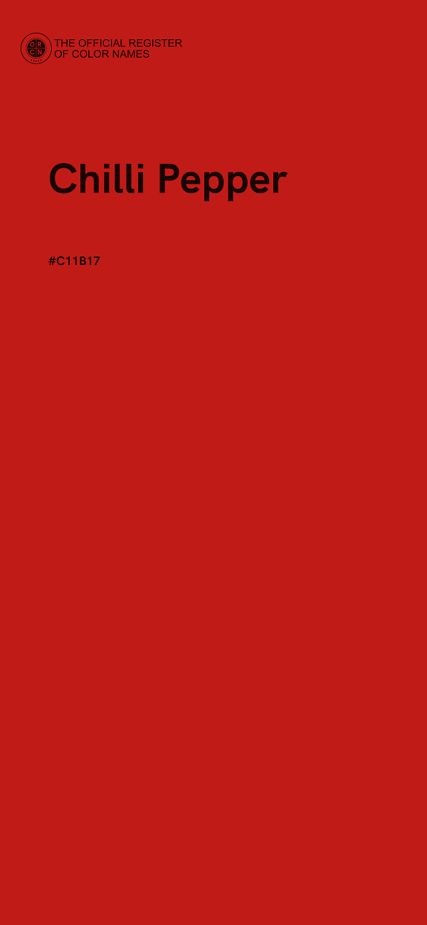 #C11B17 - Chilli Pepper color image