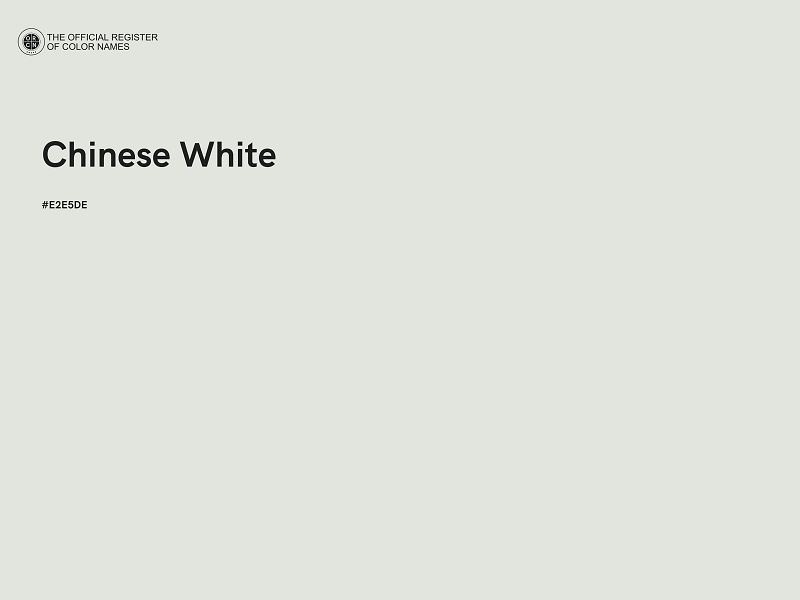 #E2E5DE - Chinese White color image