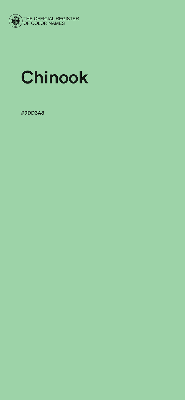 #9DD3A8 - Chinook color image